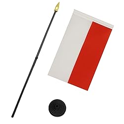 AZ FLAG - Monaco Table Flag 4'' x 6'' - Monégasque
