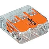 Wago 221-413 LEVER-NUTS 3 Conductor Compact Splicing Connectors Qty 50