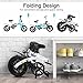 Dohiker Electric Bike Folding Bicycle 14 inch 250W Motor Max 16 mph with LED Headlight Built in USB (White)thumb 2