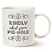 MAUAG Christmas Gifts Funny Coffee Mug, Passive Aggressive Coffee Lover Quiet Please Coffee Cup White, Best Father's Day and Mother's Day Gag Gifts, 14 Oz