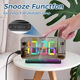 Sukeen Projection Alarm Clock 180° Rotatable Projector RGB Night Light FM Radio view 7