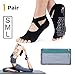 Hylaea Yoga Socks for Women with Grip & Non Slip Toeless Half Toe Socks for Ballet Pilates Barre Dance