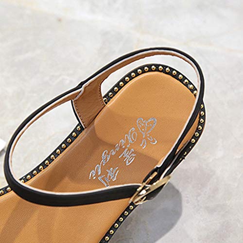 image for Toimothcn Women Low Square Heel Sandals Summer Leisure Peep Toe Sandal