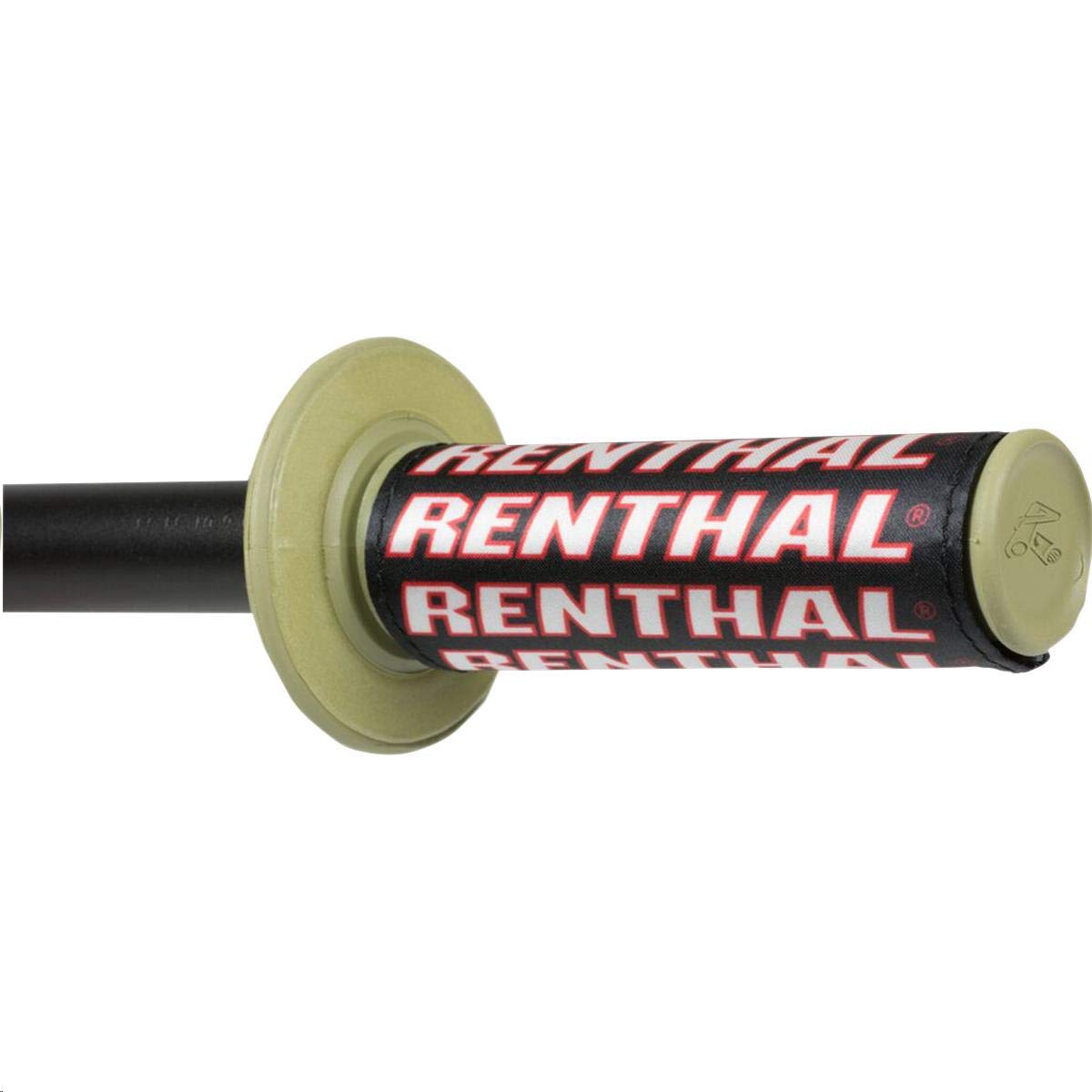 Photo 1 of Renthal G190 Clean Off-Road Motorcycle Hand Grips - Black/One Size