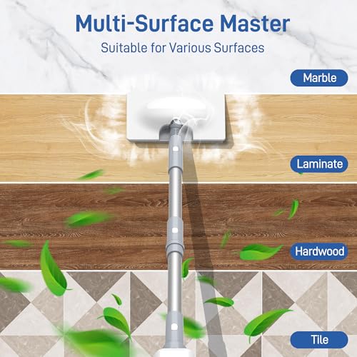 Ariceck FV07 Multifunctional Steam Mop | 6-in-1 Deep Cleaning System | 15 Second Heating | Removes 99.9% of Bacteria and Mites | Suitable for Hardwood and Tile Floors | Heating in 15s | Removes 99.9% of Bacteria and Mites | Suitable for Hardwood and Tile Floors