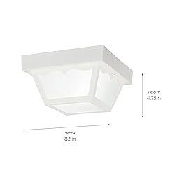 Kichler 8.5" Polypropylene 1 Light Flush Mount with