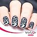 Whats Up Nails - Nail Vinyl Stencils Variety Pack 4pcs (Greek, Herringbone, Marbled Zig Zag, Hypnose) for Nail Art Design