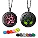 RoyAroma 2PCS Aromatherapy Essential Oil Diffuser Necklace Pendant Locket Jewelry, 24