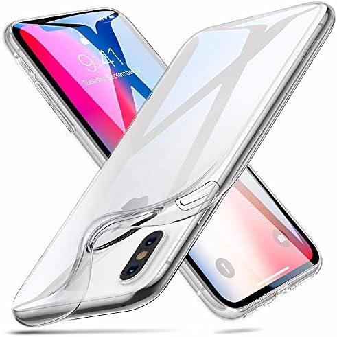 iPhone X Clear Case - Soft Protective Cover [Support Wireless Charging] with Flexible Protection and Premium Crystal TPU for Apple iPhone X - iPhone 10 - Crystal Clear