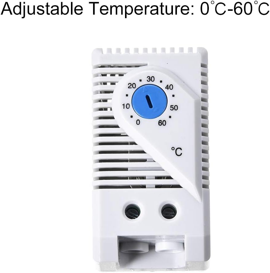sourcing map Mechanical Thermostat, KTS011 0-60°C Adjustable Compact Normally Open(N.O) Temperature Controller Switch - Image 4