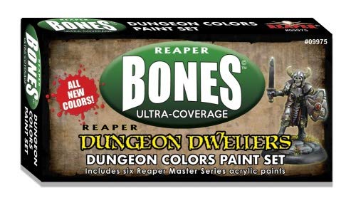 Reaper Mini Dungeon Dwellers Colors Set (6) 09975 Master Series Acrylic Paint