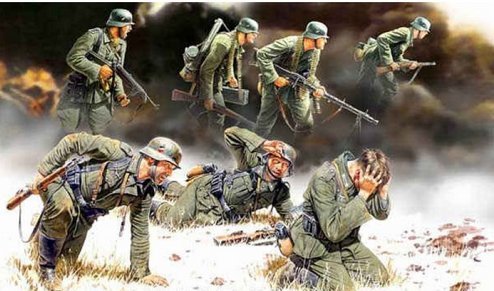 German Panzergrenadiers 7 fig WWII 1/35 Master Box 3518