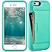 ZVE Wallet Case for Apple iPhone 6s and iPhone 6, 4.7 inch, Slim Leather Wallet Case with Credit Card Holder Slot Pocket Protective Case Cover for Apple iPhone 6 / 6s - Mint Green