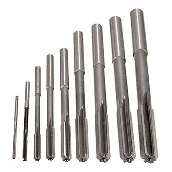 Generic 9mm : High Quty 2/3/4/5/6/7/8/9/10mm Straight Shank HSS Steel Chucking Mane Reamer H7 Drill Bit Set