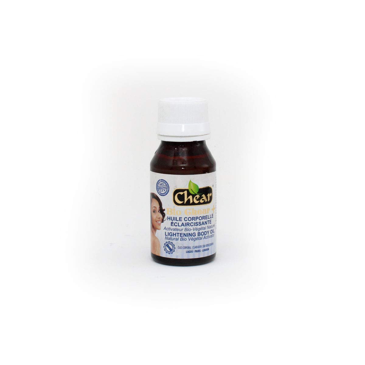 Bio Chear + Skin Brightening Body Oil 60ml - for bright & healthy skin with Kojic Acid, Dark Spot, Melanin, Hyper Pigmentation, Toning, Hydrating