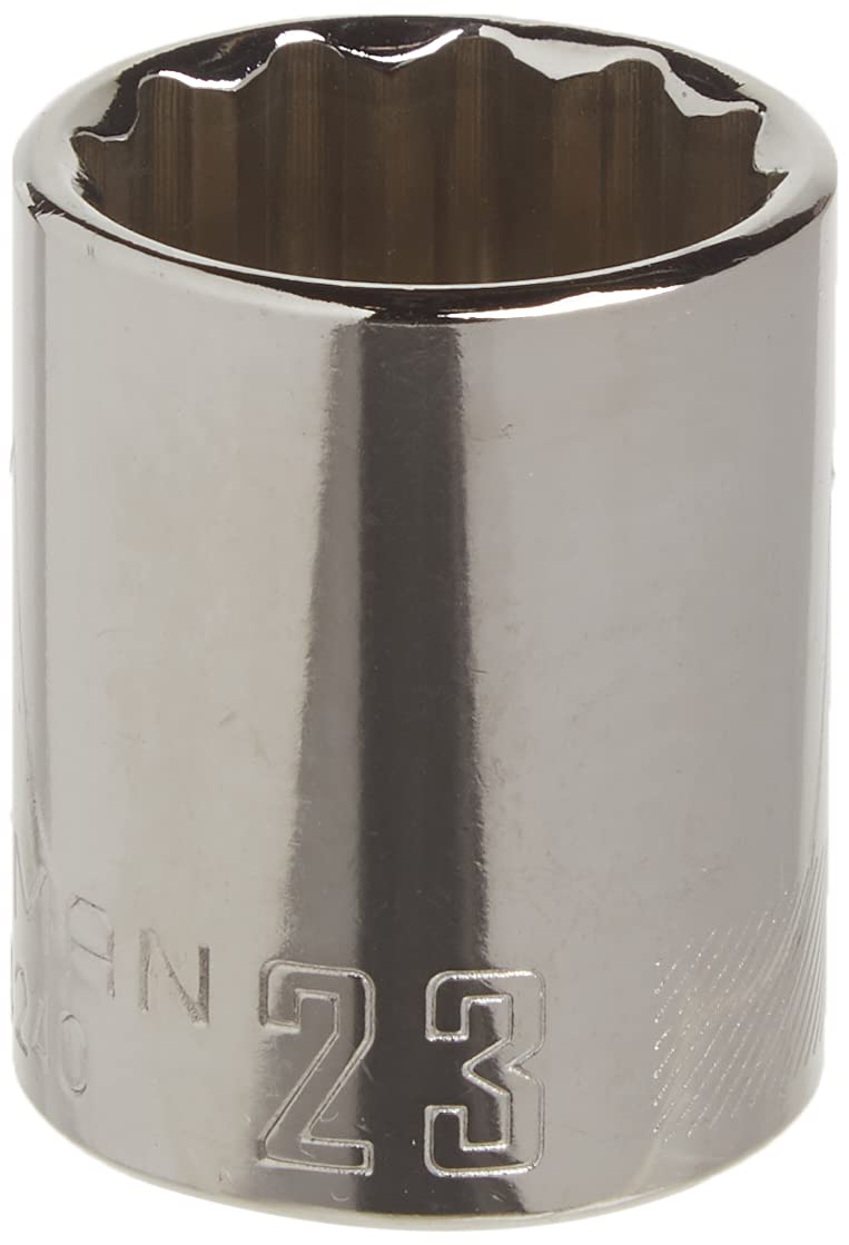 CRAFTSMAN Shallow Socket, Metric, 1/2-Inch Drive, 23mm, 12-Point (CMMT44240)