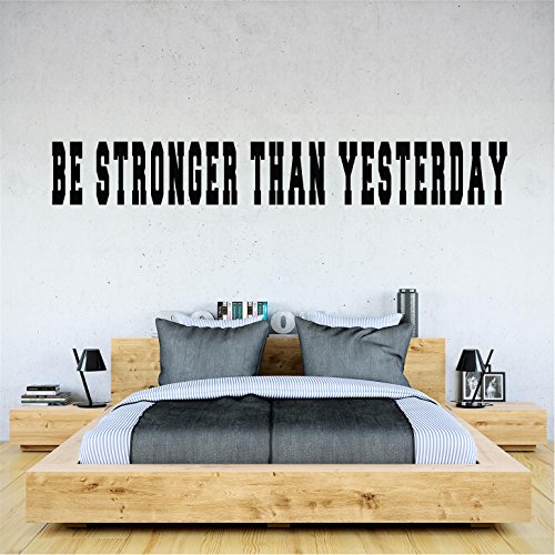 Be stronger than yesterday fitness workout gym wall art…