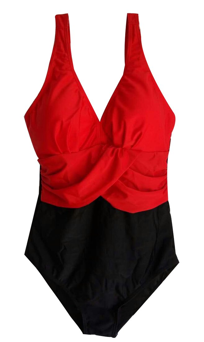 DFXIU Monokinis Costume Intero Imbottito Donne Sexy V-Collo Costumi Da Bagno Un Pezzo Del Cuciture A Colori Beachwear