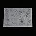 Walfront Heat Shrink Plastic Sheet Kit Shrinkable Film with Pattern for Crafts Key Chains Handmade Craft Tool(Girl's)