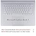 Case Star Clear Ultra thin Silicone Keyboard Skin Cover Protector ONLY Compatible with Laptop Microsoft Surface Book 1 (NOT Fit for Surface Book 2 and Other Models)