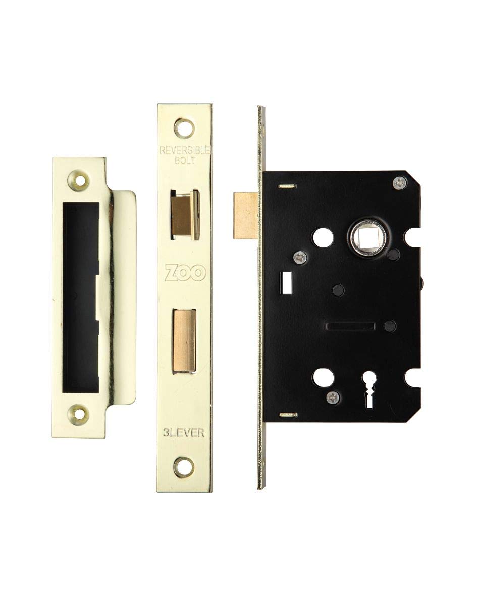 64mm Contract Electro Brassed Sashlock | ZSC364EB