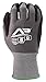 Apollo Performance Work Gloves 43, Material Handlers Basic Multi-Task Glove with Nitrile Gripping Dots, 13 Gauge Bamboo Knit, Abrasion Protection, Touch Screen Capabilities with Lightning Touch Technology, 1 Pair, Large, Grey/Black