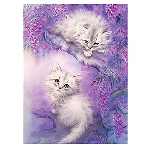 Diamond Painting,Caopixx Cute Animal 5D Embroidery DIY Cross Stitch Paintings Rhinestone Arts Wall Decor (AA(30x25cm))