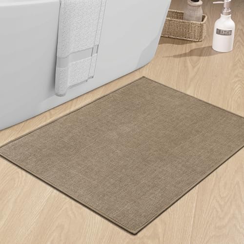 chakme Bath Mat 60 x 90 cm – Non-Slip Bath Mat with Rubber Backing – Non-Slip Washable Bath Mat – Shower Mat – Bath Mat – Bath Mat – Brown