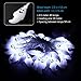Halloween String Lights, YUNLIGHTS 14.7ft 40 LED Waterproof Ghost Light with 8 Modes, Battery Powered (Cool White)