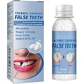 Fake Tooth Repair Kit - Thermal Beads for Filling, Fix the Missing and Broken Tooth or Adhesive the Denture Fake Teeth with 60pcs Tooth Models