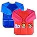 Kuuqa 2 Pieces Waterproof Children's Art Smock Kids Painting Aprons with 3 Roomy Pockets (Paints and brushes not included)