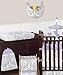 Sweet Jojo Designs 9-Piece Lavender, Gray and White Elizabeth Damask Print Baby Bedding Collection Girl Crib Set