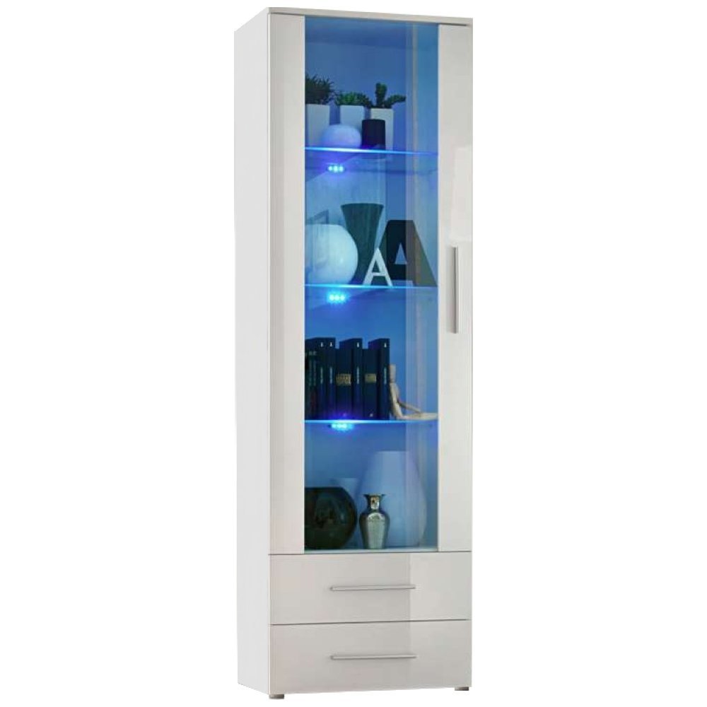 Justhome Nao I Glass Display Cabinet Display Unit Dispaly Case