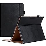 ProCase Google Pixel C Case, Leather Stand Folio Case Cover for 2015 Google Pixel C Tablet 10.2 inch, with Multiple Viewing Angles, auto Sleep/Wake, Document Card Pocket (Black)