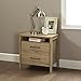 South Shore Gravity 2-Drawer Nightstand-Rustic Oak
