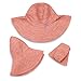 Wallaroo Hat Company Women’s Scrunchie Sun Hat – UPF 50+ Sun Protection, Packable and Adjustable Sizing for Medium Crown Sizes – Sun-Smart Hat for Travel, Poolside, Everyday (Coral/White Dots)