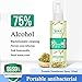 Ofanyia 75% Alcohol Spray Portable Cleansing Natural Honeysuckle Herbal Hand Sanitizer Spray 120ML