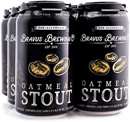 Bravus Non-Alcoholic Oatmeal Stout - 12 Fl Oz | Pack of 12