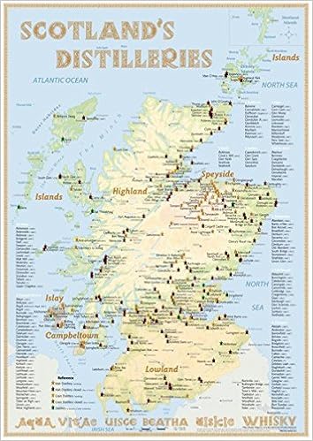 Whisky Distilleries Scotland Poster 42x594cm Standard - 