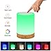 Elecstars Touch Lamp, Portable Night Light + Dimmable Table Bedside Lamps & Color Changing RGB for Bedrooms
