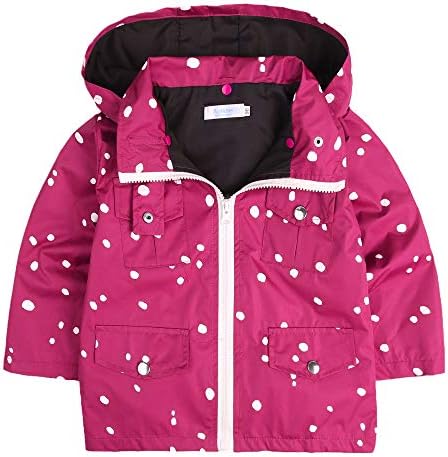 Teaio Boys Girls Hooded Waterproof Jackets Light Windbreaker Outwear Raincoat