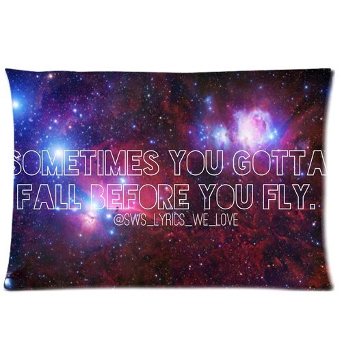 Custom Sleeping With Sirens With Lyrics Pillowcase Standard 20x30 (one side) Pillow Cover PLC-424