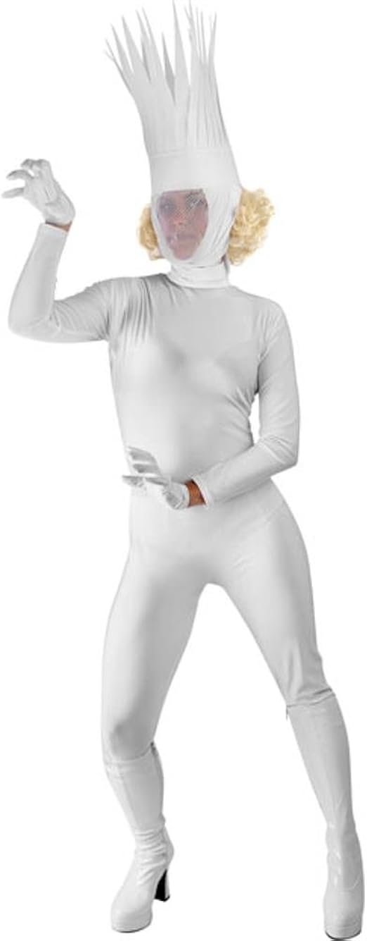 FunFill Women's White Queen Lady Glamour Halloween Costume