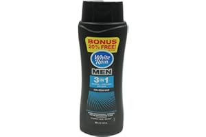 White Rain For Men 3 in 1 Shampoo + Conditioner + Body Wash, Cool Ocean Wave, 18 Fluid Ounces