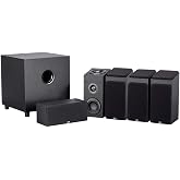 Monoprice Premium 5.1.4-Ch. Immersive Home Theater System - with 8 Inch 200 Watt Subwoofer, Dolby Atmos Compatible, Black