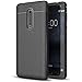NALIA Leather Look Case Compatible with Nokia 5, Silicone Ultra-Thin Protective Phone Cover Rubber-Case Premium Gel Soft Skin, Shockproof Slim Back Bumper Protector Smartphone Back-Case Shell - Black