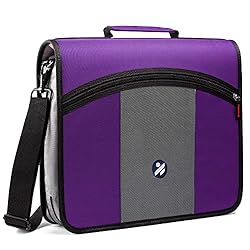 3-Inch Zipper Binder, 3 Round Rings Binder Handle
