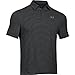 Under Armour Golf Mens Elevated Heather Stripe Polo Black/Carbon Heather/Steel XL