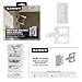 Sanus Wireless Speaker Wall Mount for Sonos PLAY:1 & PLAY:3 - Tool Free Tilt & Swivel Adjustments For Best Audio - Single (White) - WSWM1-W1