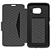 OTTERBOX Strada Series Leather Wallet Case for Samsung Galaxy S7 Edge - Frustration FRĒe Packaging - Phantom (Black/Black Leather)